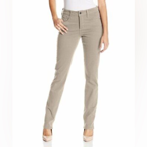 NYDJ Denim - NWT NEW NYDJ Women's Samantha Slim Jeans Hayseed Skinny Stretch Beige Women’s